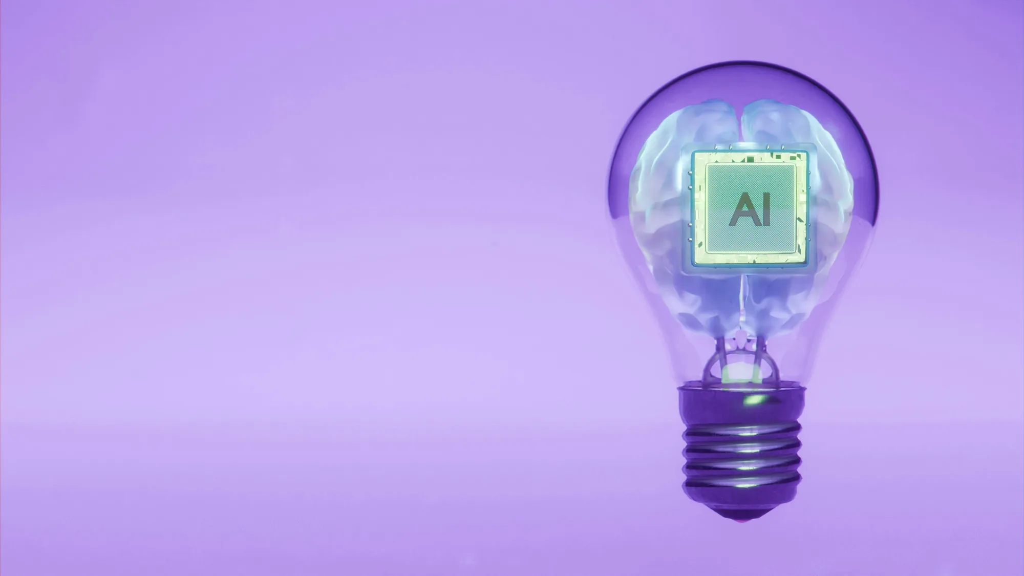 AI idea lightbulb